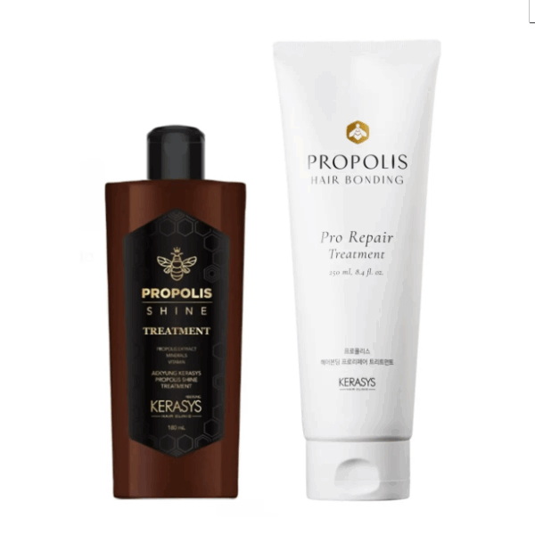 Duo de Máscaras (Propolis Hair Bonding Treatment 250ml + Propolis Energy Shine Treatment 180ml)