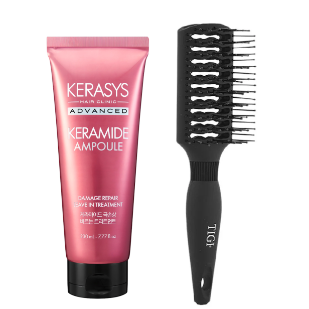 Keramide Damage Repair Leave-in 230ml + Grátis Escova Profissional Bed Head
