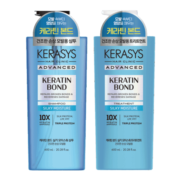 Keratin Bond Silky Moisture Kit (Shampoo 600ml e Tratamento 600ml)
