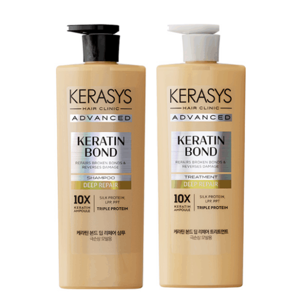Keratin Bond Deep Repair Kit (Shampoo 600ml e Tratamento 600ml)