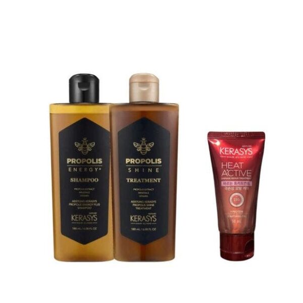 Trio Propolis Shine (Sh180ml + Cd180ml) + Heat Active 50ml